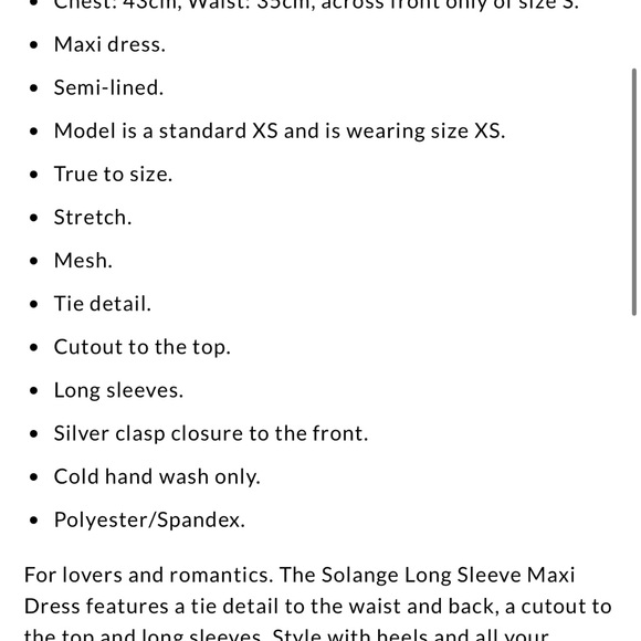 SOLANGE LONG SLEEVE MAXI DRESS GREEN - Picture 9 of 9